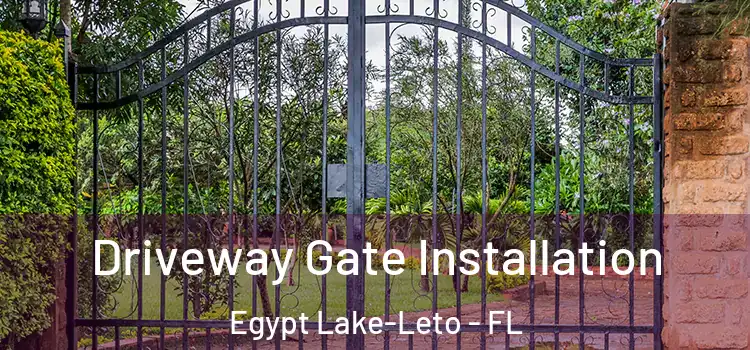 Driveway Gate Installation Egypt Lake-Leto - FL